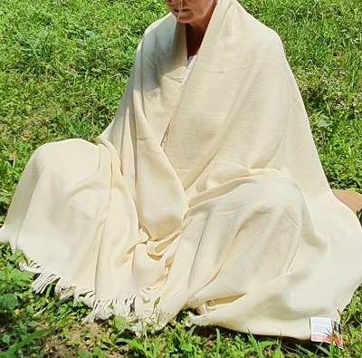 Soft Wool Meditation Shawl